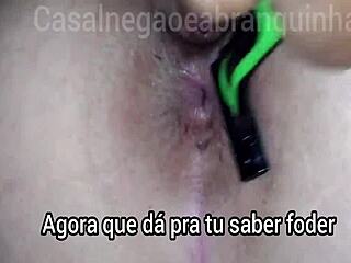 husband shaves wife completely smooth for lover