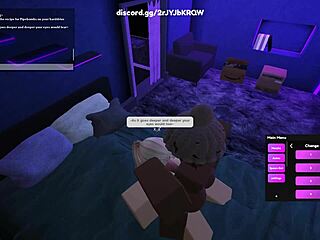 detailed roblox porn with blonde whore in action