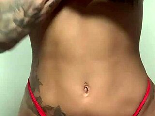 Sexy Girl Masturbates with Dildo in Lingerie