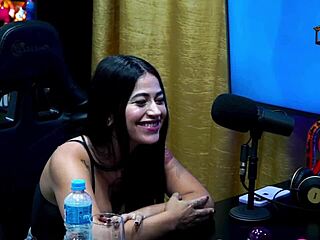 latina luuh barbosa strips on podcast big ass