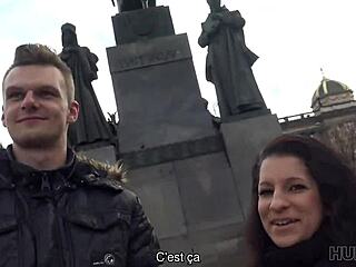 Cuckold Watches Girlfriend Cum with Rich European Guy