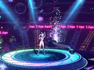 hatsune miku bunny costume reveals nude body with big tits and ass