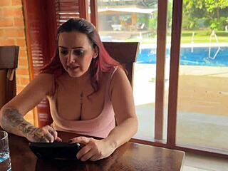 In this infidelity story, a mature MILF engages in a passionate quickie, licking balls and fucking a big black cock bareback.