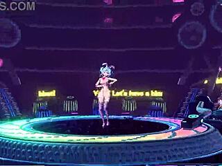 hatsune miku bunny costume reveals nude body with big tits and ass