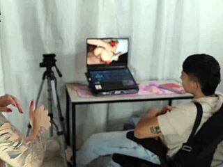 i suprised technician tasting huge cock - katty blake