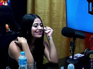 latina luuh barbosa strips on podcast big ass