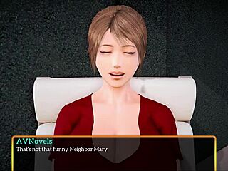 My new family episode with redhead in erotic game