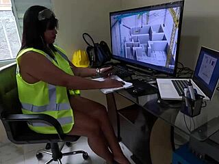 Imagining Bricklayers Fucking Her Hairy Pussy During Inspection!