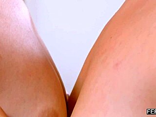 first time lesbian feels intense pleasure during face sitting session with pov