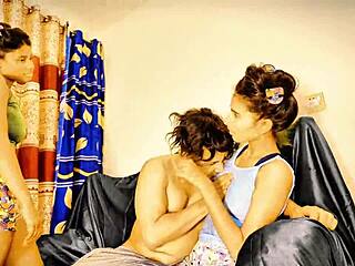 Having sex in front of wife: cuckold cowgirl and doggy with cum on ass