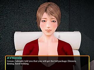 My new family episode with redhead in erotic game