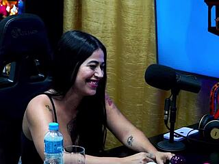 latina luuh barbosa strips on podcast big ass