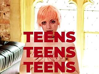 18 Year Old Student Makes Guy Cum At Milking Table