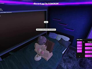 detailed roblox porn with blonde whore in action