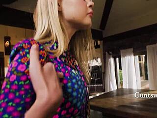 milf teaches tiny girl lauren phillips to squirt and fuck