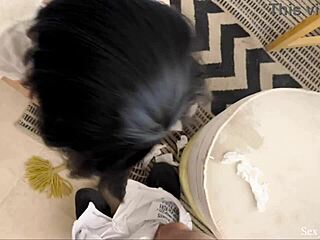 First business trip, but i'm already servicing my boss's cock and destroying my ass on the bed