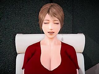 My new family episode with redhead in erotic game