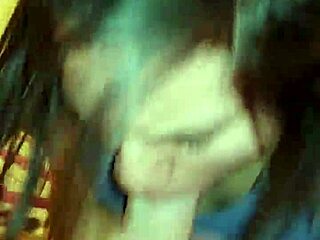 cheating married slut sneaks for big oral creampie while husband sleeps