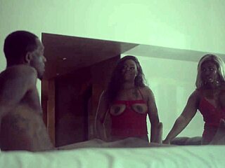 Lyric Sky's Group Scene with Double Blowjob and Big Cock