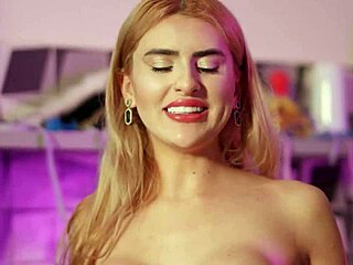 Hot latina brunette couple fucks hard after party