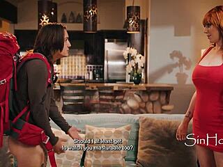 Busty Caretaker Walks In On Horny Masturbating Guy - Lauren Phillips Axel Haze!