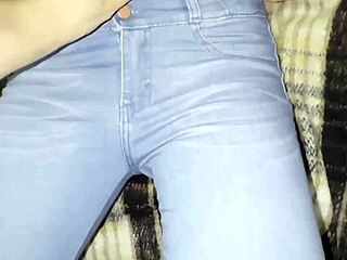 homemade video of a skinny mexican latina student exploring her first experiences