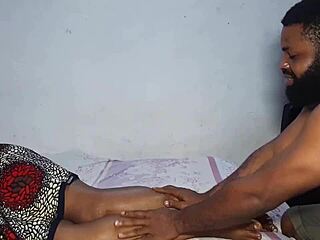 milf stepmom gets massage from stepson in village