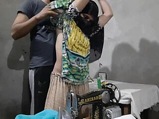 indian beautiful muslim girl gets ass fucked by tailor