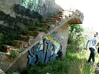 Blonde Babe Finds Rough Fuck Spot