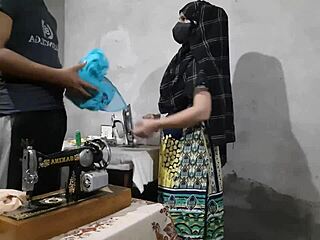 indian beautiful muslim girl gets ass fucked by tailor
