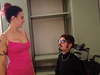 i watch francesca take submission lessons from disabled coach in domination kissing and see through tits