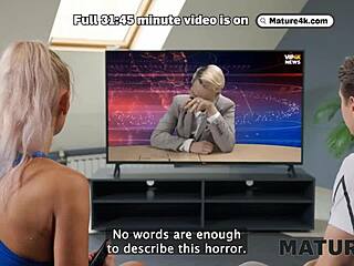 mature4k hot mature blonde was so lonely and her young 18+ neighbour with a big cock came to fuck her after a short lap dance