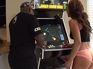 Ebony hottie Teanna Trump gets tight pussy filled with black cock