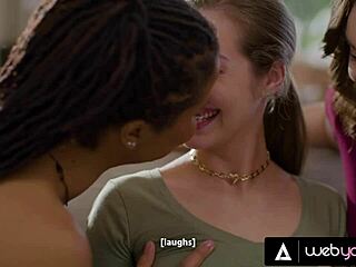 Kira Noir says, 'join our fervent threesome'