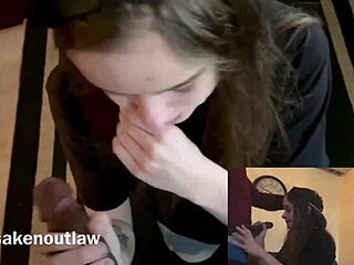 I see my lesbian friend suck dick for shelter