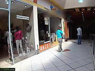 Shy Teen Girl Masturbates in the Mall 😳