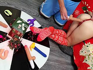 I watch as two dildos thrust into her tight pussy, giving double penetration and orgasm. Wait, I mean destroying it!