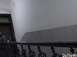 why does cuckold lick while black guy ravages chrissy curves ass?