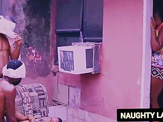 Amateur latina gets hardcore fucked in 3some, creampie close up, cums twice on wet pussy