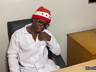 Ebony Petite 18+ Gives Bbc Family Doctor A Merry Christmas Fuck