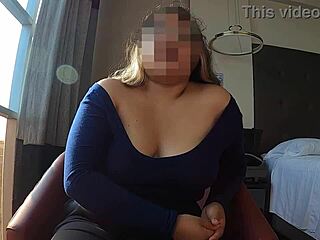 in a casting interview, the chubby latina babe rides cowgirl style, begging to feel his hard cock without condom.