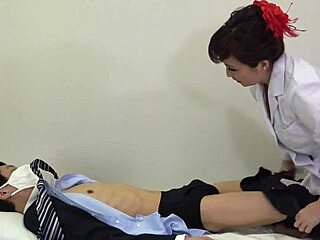 Oh man, I-I mean, this nympho teacher does anal fingering and strapon pegging so wild!