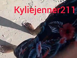 Latina Ebony Followed on Beach for Rough Anal in Public