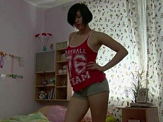 diana relaxes with boyfriend in bed wearing heels and fishnets