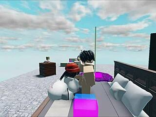 Hey whore, wanna fuck this huge white boy in our roblox collab?