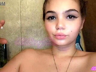 Smoking in the bathtub with a brunette woman