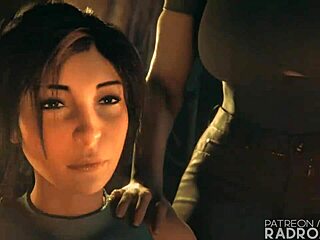 Lara Gets Guts Rocked In Hardcore Futanari Action