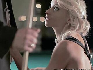 blonde milf enjoys sucking cock with sensual handjobs leading to facials.