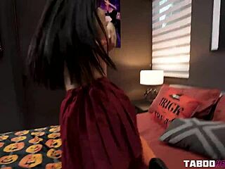 Gaby Ortega RIDES BIG COCK in Free Use Teen Halloween with DEEPTHROAT Blowjob and Cumshot