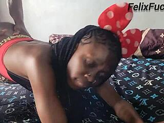 petite teen vera and felix in quickie blowjob and cowgirl on big cock, so wet